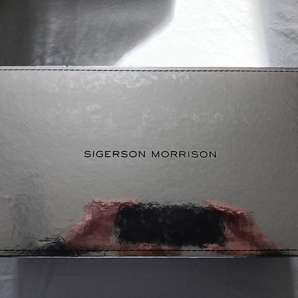 Sigerson Morrison Womens White Sandals Wedge Patent Leather Made in Italy - Picture 10 of 10